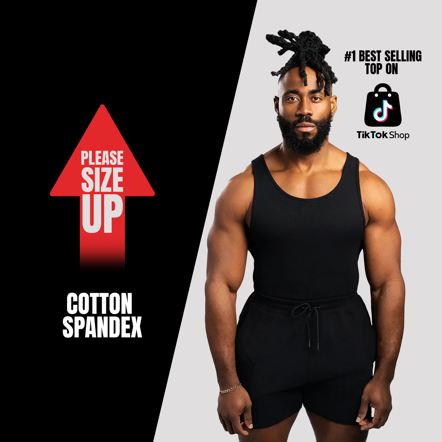 Premium Men’s Cotton Spandex Tank Top – Breathable, Fitted & Stylish