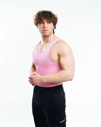 Premium Men’s Cotton Spandex Tank Top – Breathable, Fitted & Stylish