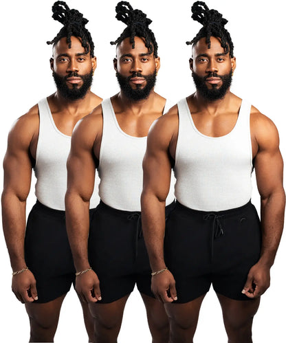Premium Men’s Cotton Spandex Tank Top – Breathable, Fitted & Stylish