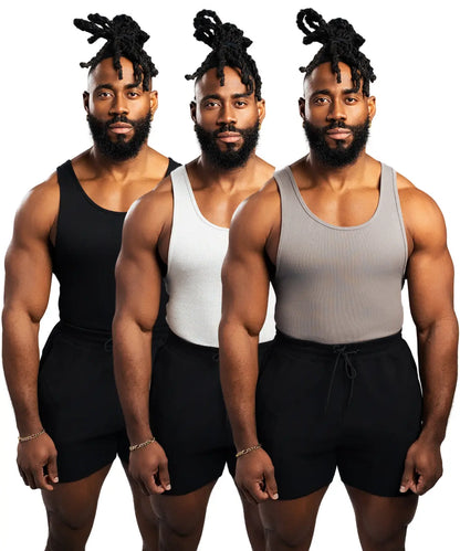Premium Men’s Cotton Spandex Tank Top – Breathable, Fitted & Stylish