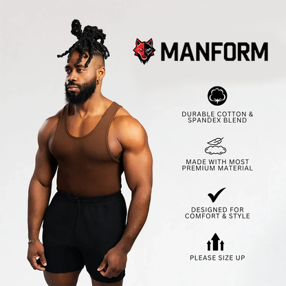 Premium Men’s Cotton Spandex Tank Top – Breathable, Fitted & Stylish